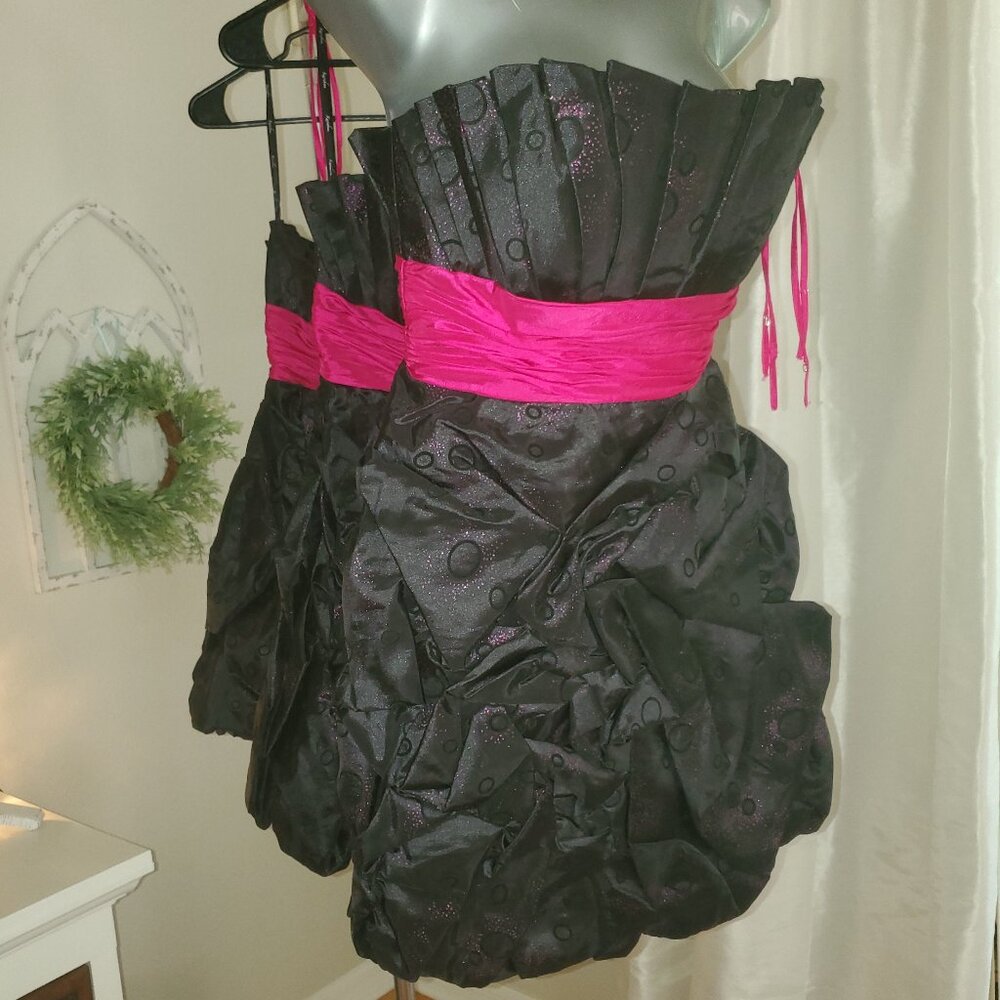 Black and pink Cocktail dress